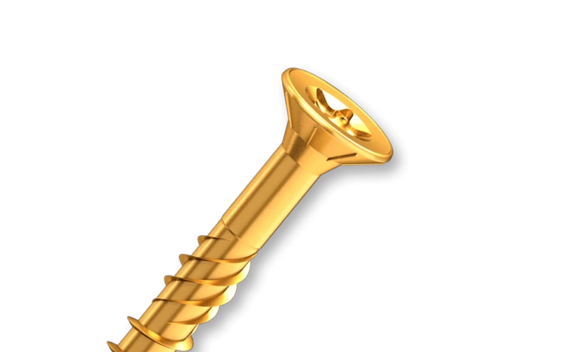 Countersunk head construction structural screw