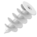 Wall plug for polystyrene HDP 60, 23x58mm, polyamid