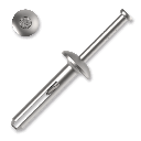 Bucha metálica com com prego HKH 6x30mm, zamak