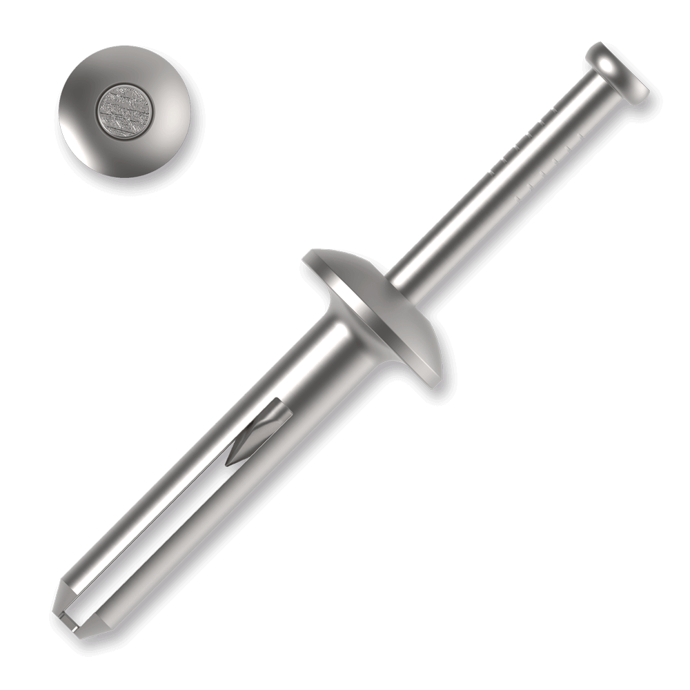 [21080] Wall plug metal with with nail HKH 6x50mm, zamak