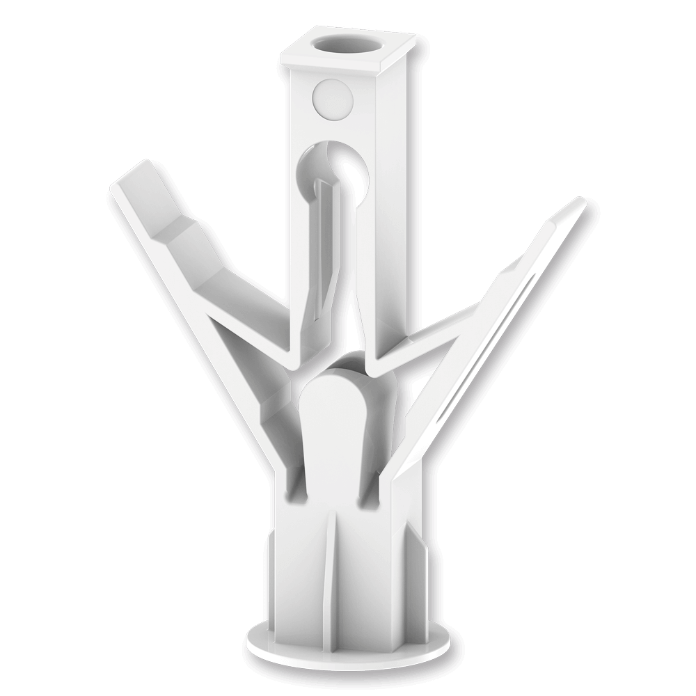 [16219] Wall plug spreading hollow HRD 10x12, polyamid