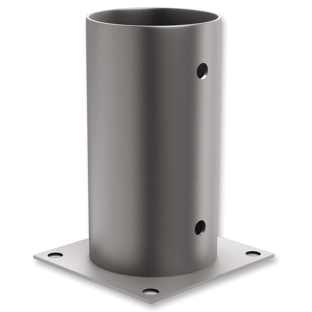 [7491] Round post base shoe 80x150