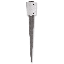 Square anchoring spike 120x120x900