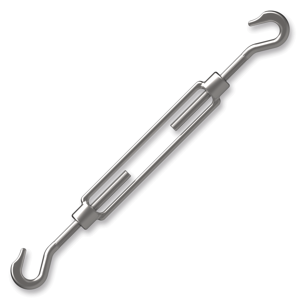 Turnbuckle M14 DIN 1480 hook / hook