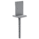 Base anchoring for concrete Typ T 90x90x4