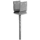 Base ancoragem para concreto Typ U 100x80x4 com ranhura