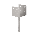 Base ancoragem para concreto Typ U 120x120x4