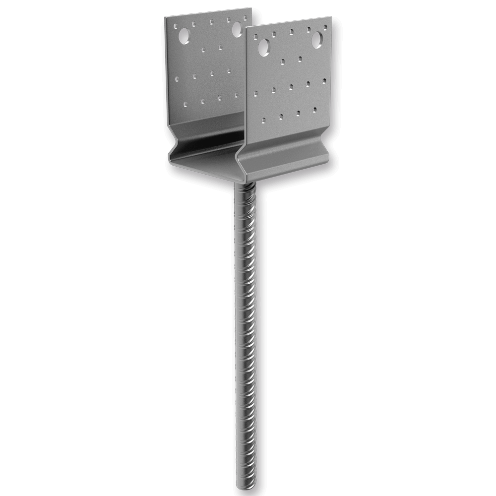 [10099] Base ancoragem para concreto Typ U 90x80x4 com ranhura