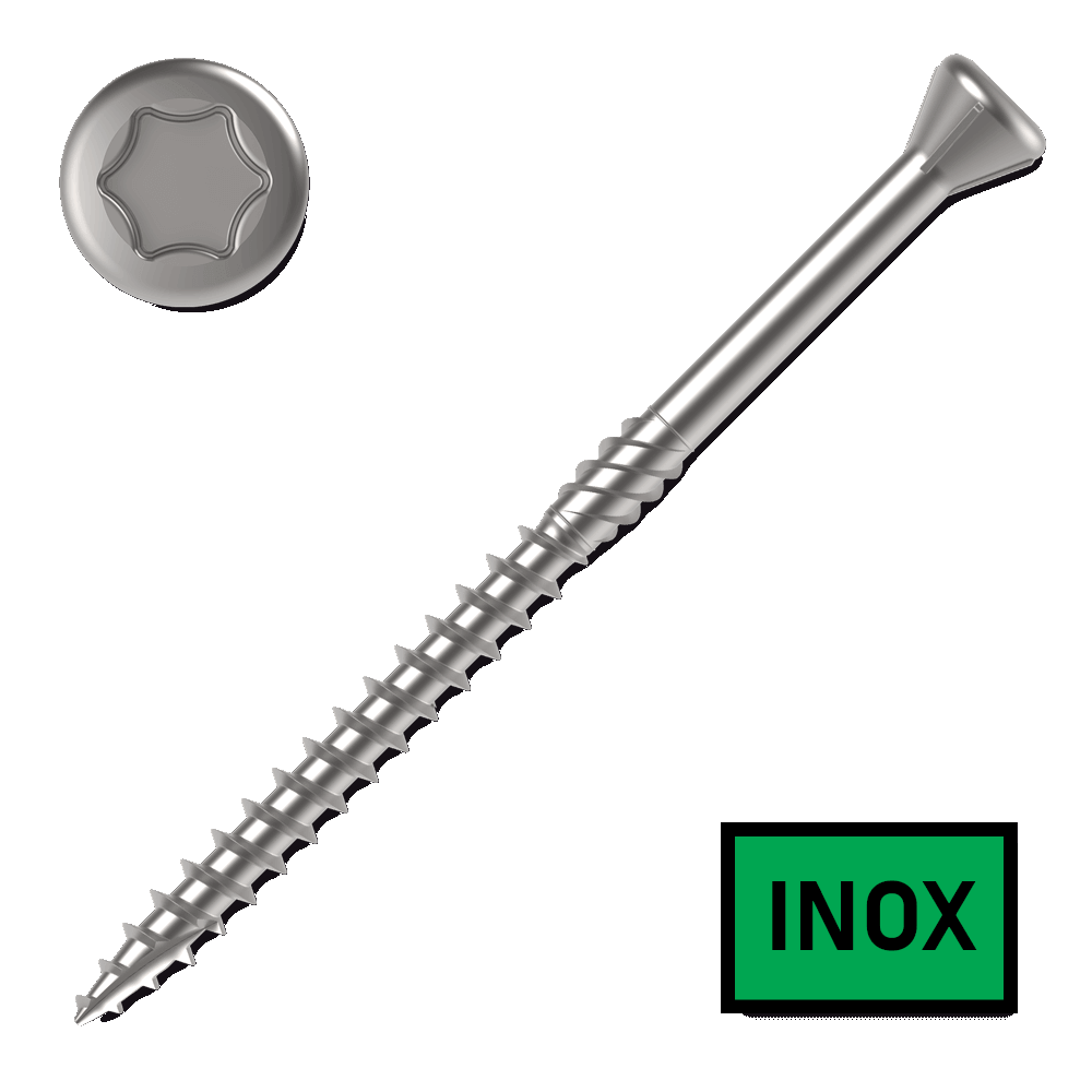 [14449] Screw deck 5x40 countersunk TX25 A2 INOX