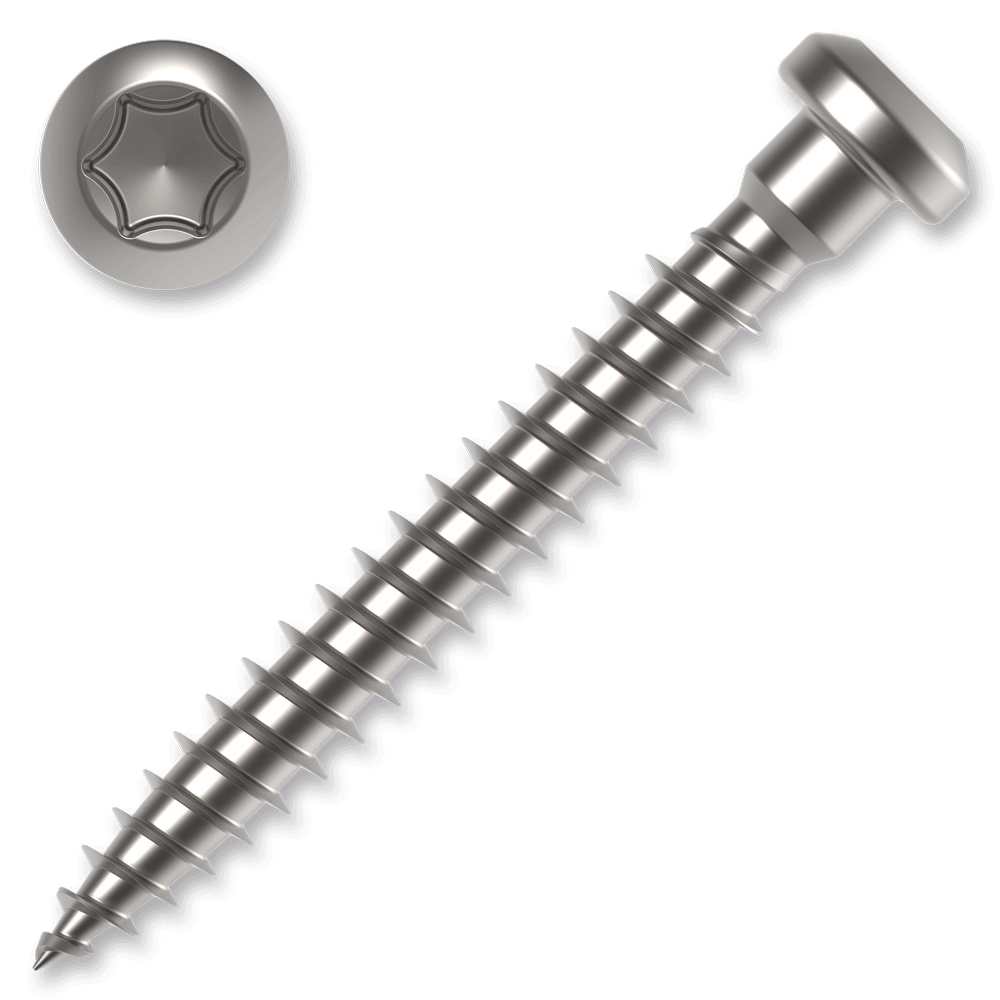 [11984] Screw for carpenter fitting 4,8x40 panhead TX20 White Zinc thread full