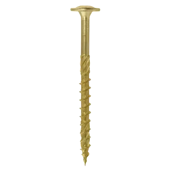 [WKCP-08040] Parafuso Estrutural Madeira TORX – 8x40  – Cabeça Anilha Zincado Amarelo